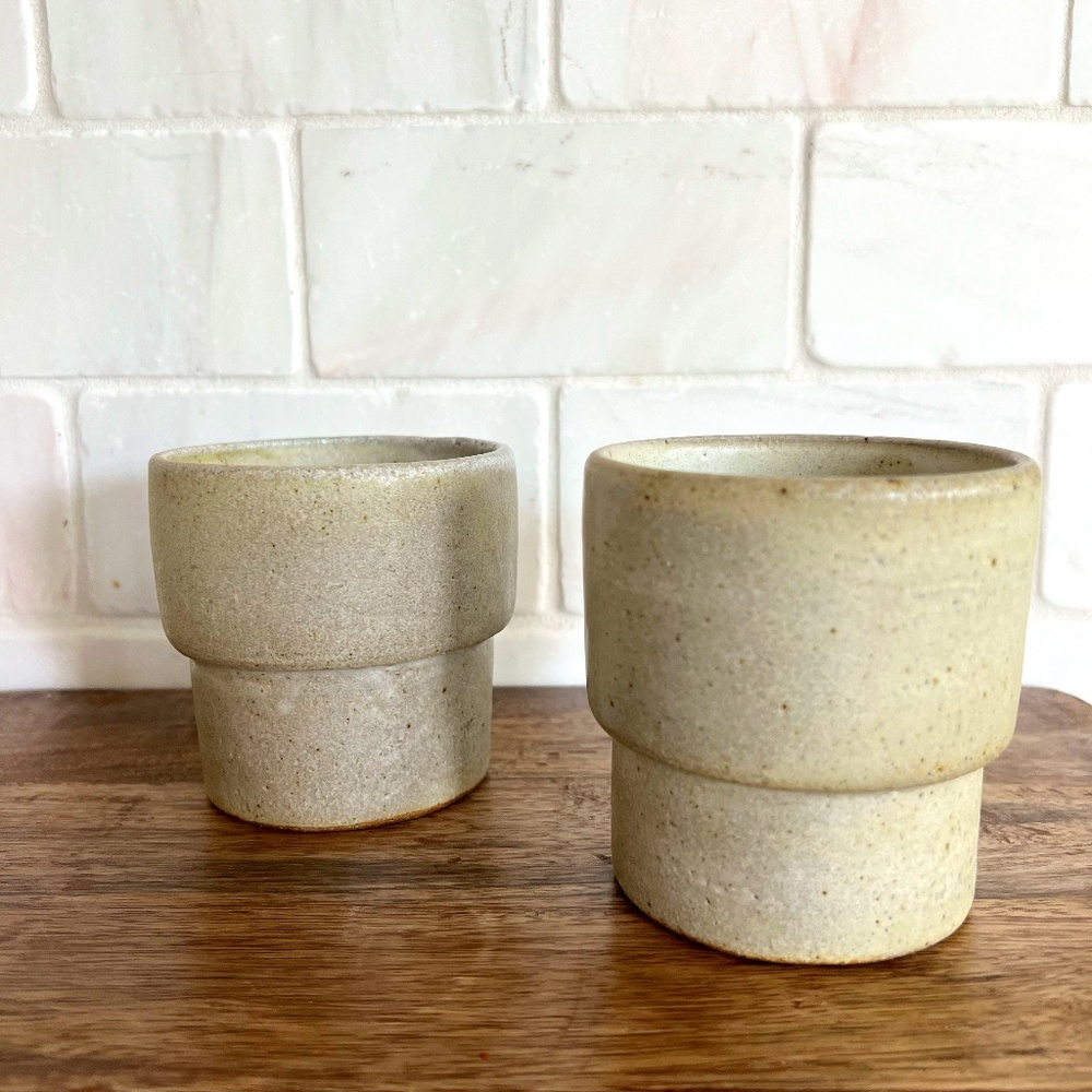 Set of 2 Pottery Planters